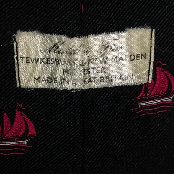 Vintage Clipper Ship Sail Boat Tie by Malden 55" - Picture 4 of 5